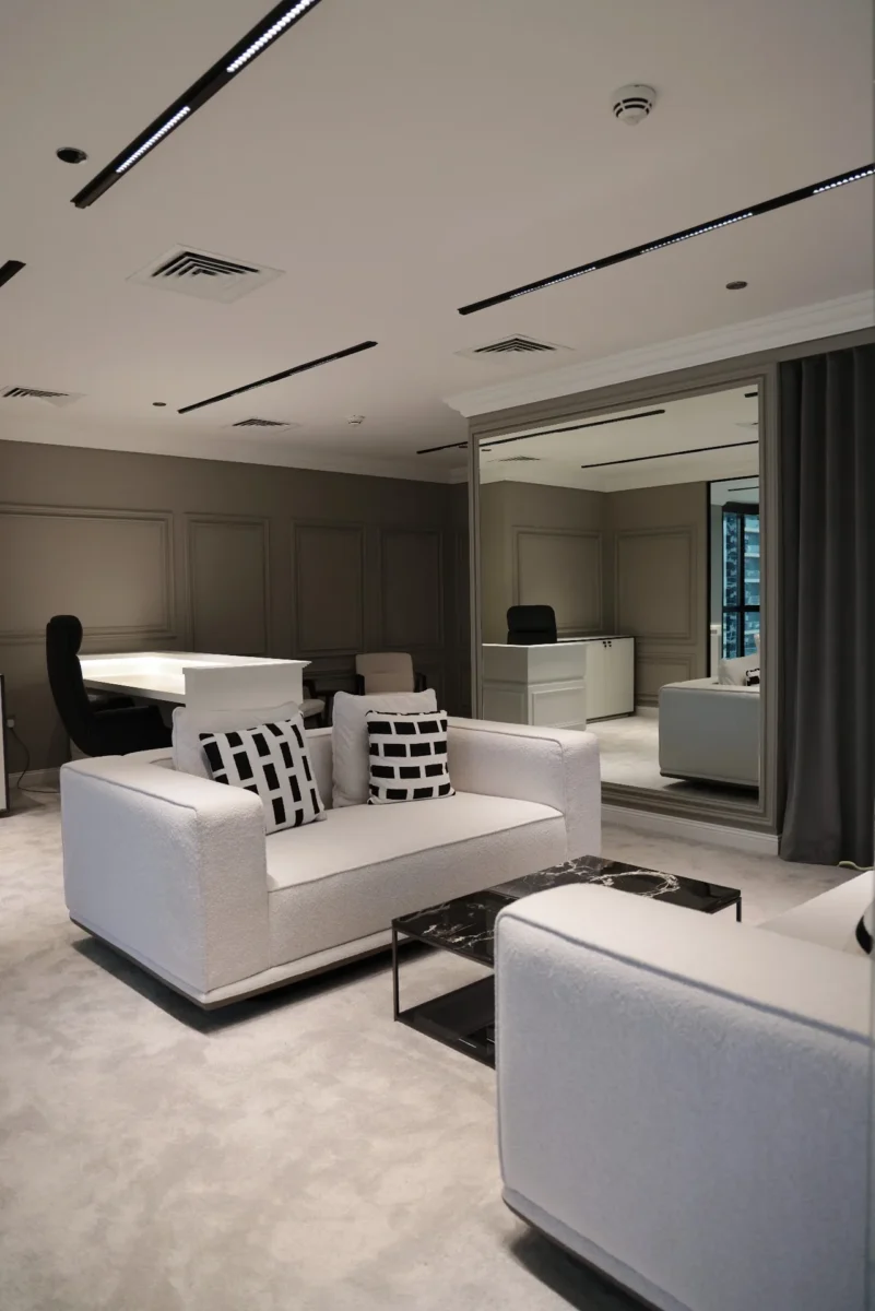 Office lounge interior design Dubai