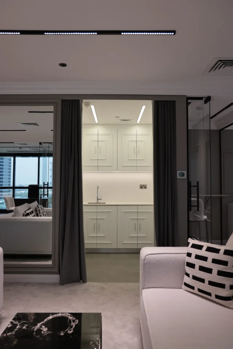 Office pantry interior fit-out Dubai